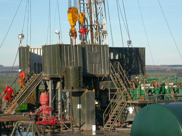 Drilling for gas in Northumberland